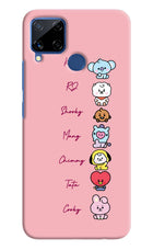 BTS names Realme C15 Hard Case Back Cover by Casekaro