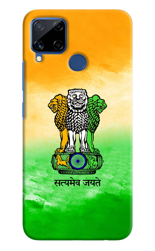 Satyamev Jayate Flag Realme C15 Hard Case Back Cover by Casekaro