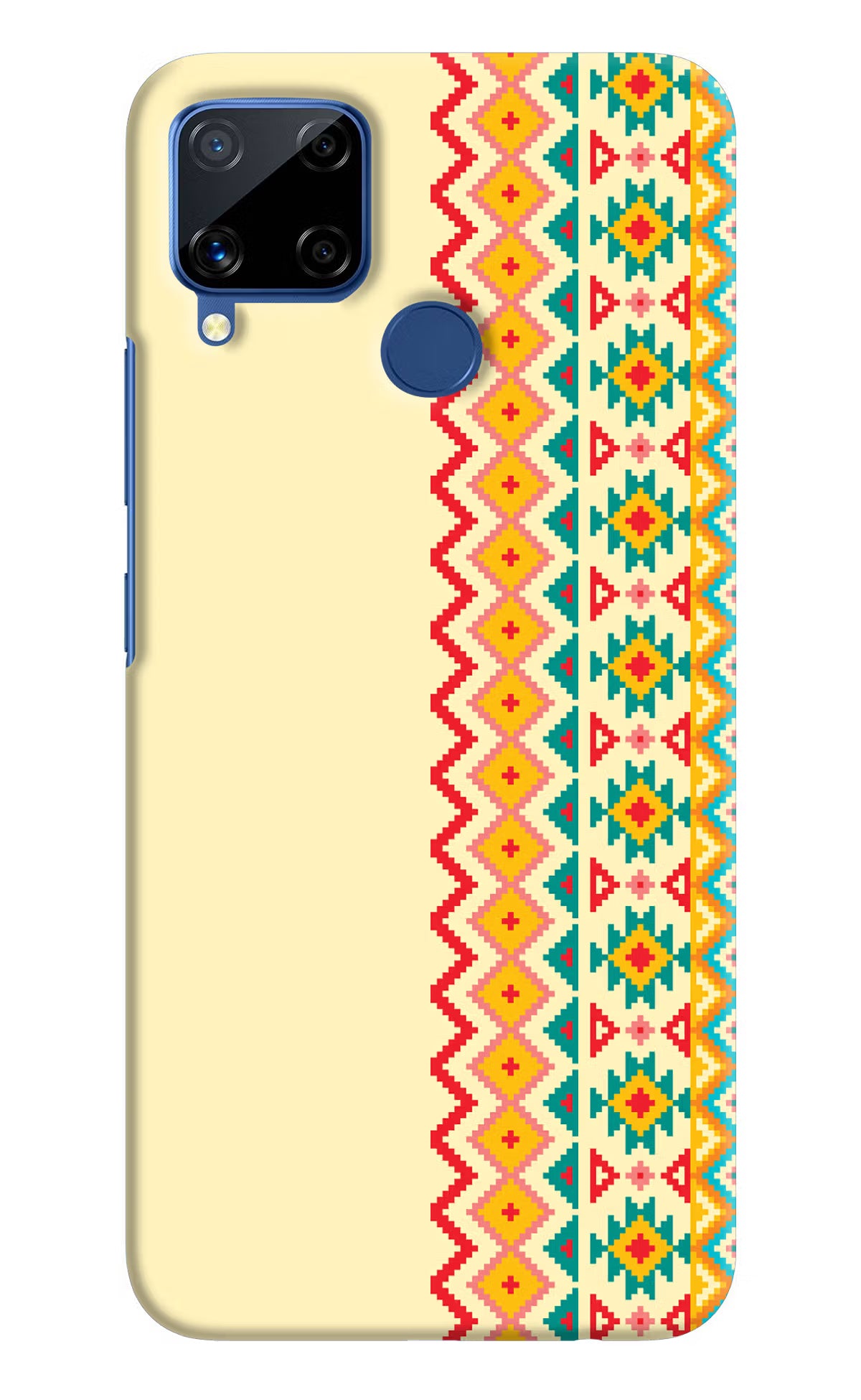 Ethnic Seamless Realme C15 Hard Case Back Cover by Casekaro