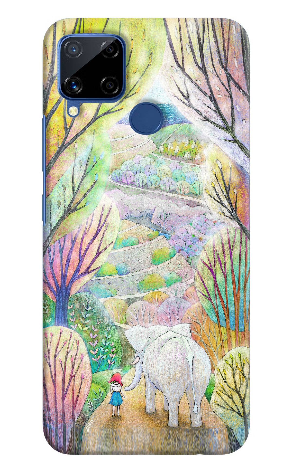 Nature Painting Realme C15 Hard Case Back Cover by Casekaro