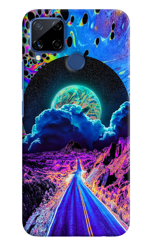 Psychedelic Painting Realme C15 Hard Case Back Cover by Casekaro