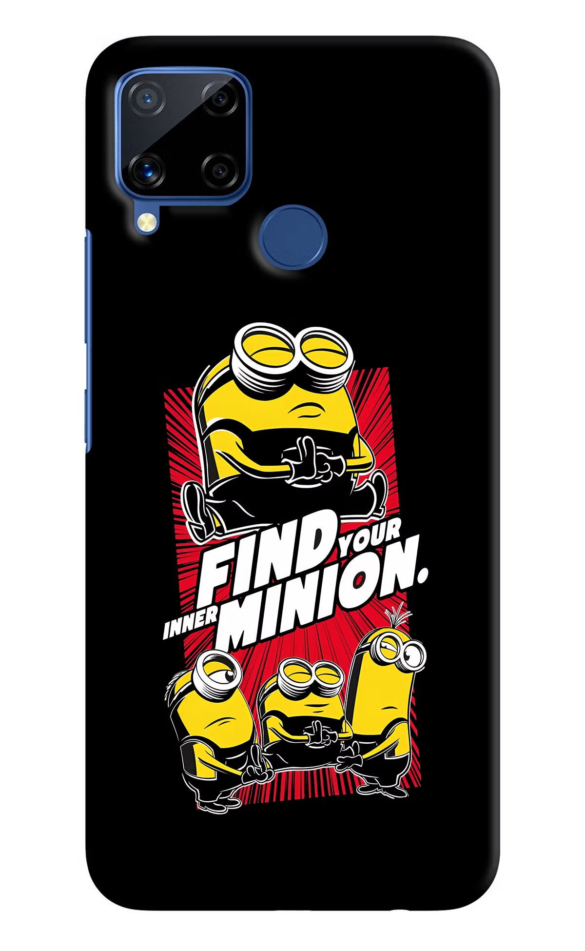 Find your inner Minion Realme C15 Hard Case Back Cover by Casekaro