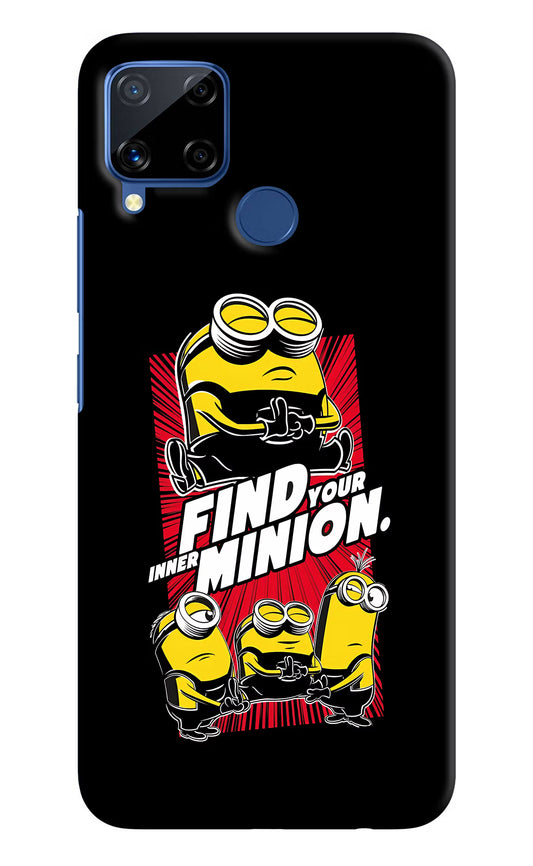 Find your inner Minion Realme C15 Hard Case Back Cover by Casekaro