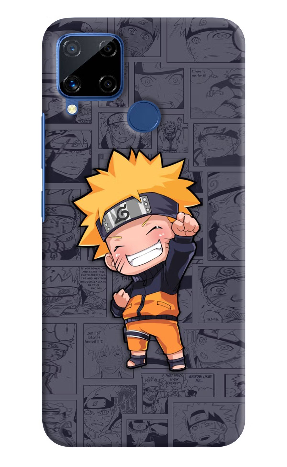 Chota Naruto Realme C15 Hard Case Back Cover by Casekaro