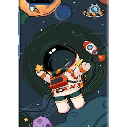 Cartoon Astronaut Realme C15 Hard Case Back Cover by Casekaro