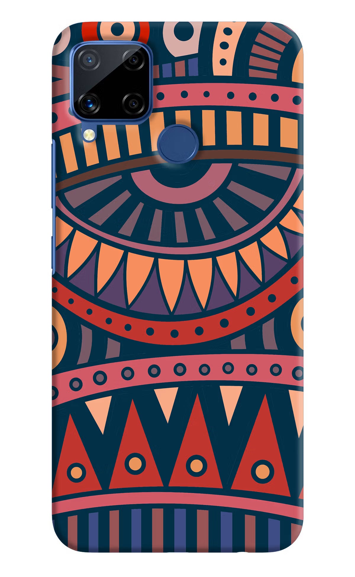 African Culture Design Realme C15 Hard Case Back Cover by Casekaro