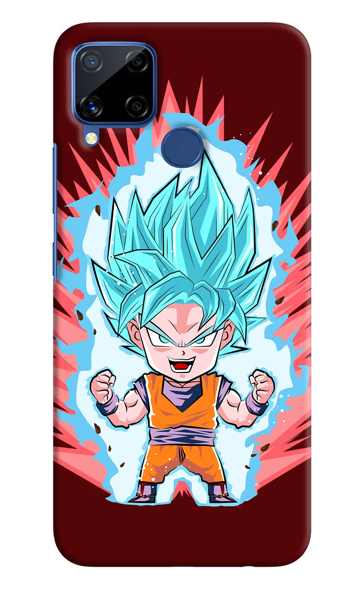 Goku Little Realme C15 Hard Case Back Cover by Casekaro