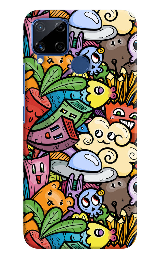 Veggie Doodle Realme C15 Hard Case Back Cover by Casekaro