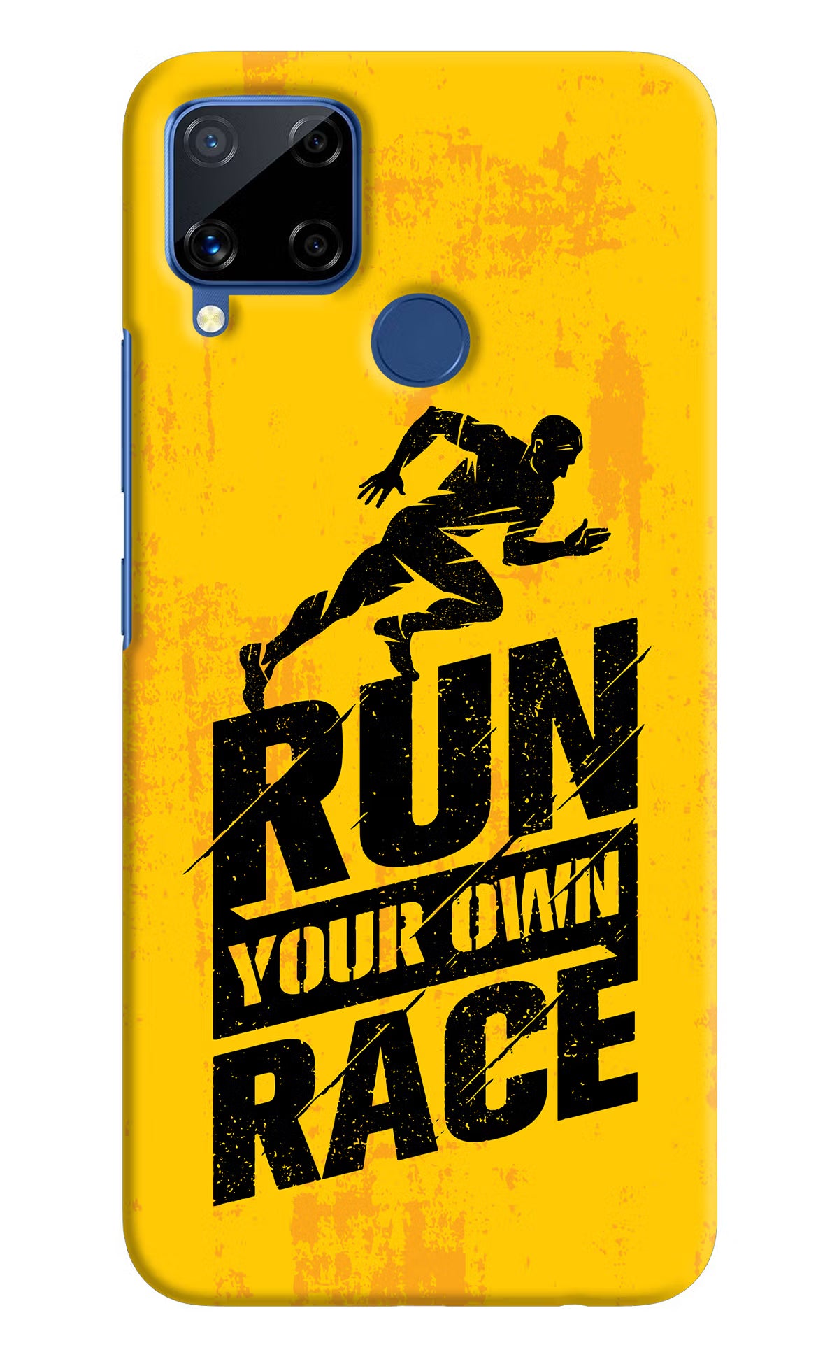 Run Your Own Race Realme C15 Hard Case Back Cover by Casekaro