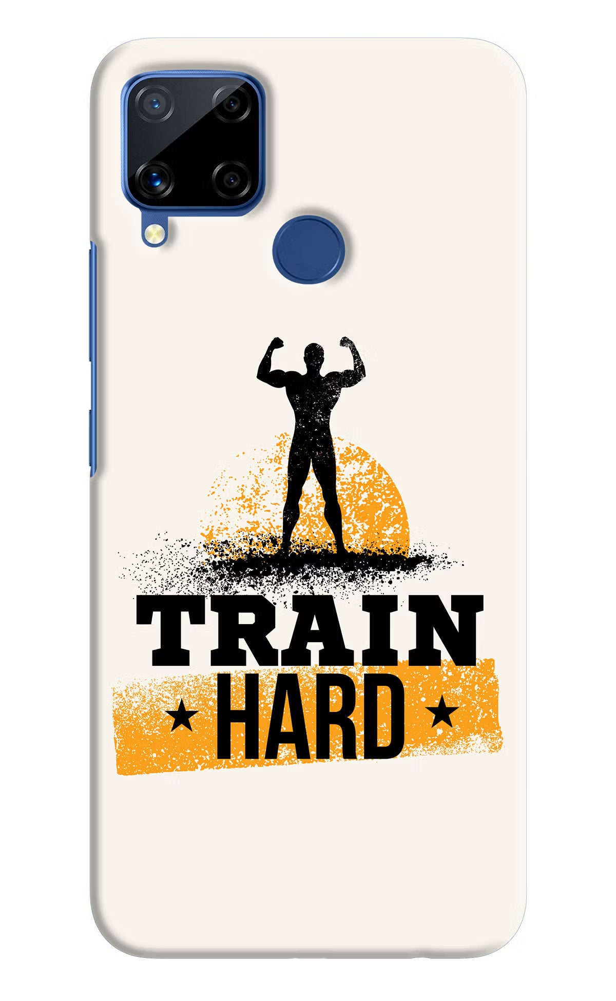 Train Hard Realme C15 Hard Case Back Cover by Casekaro