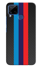 BMW Stripes Pattern Realme C15 Hard Case Back Cover by Casekaro