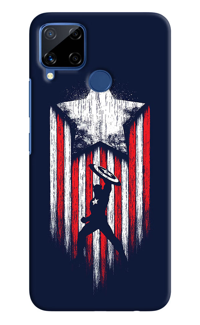 Captain America Marvel Art Realme C15 Hard Case Back Cover by Casekaro