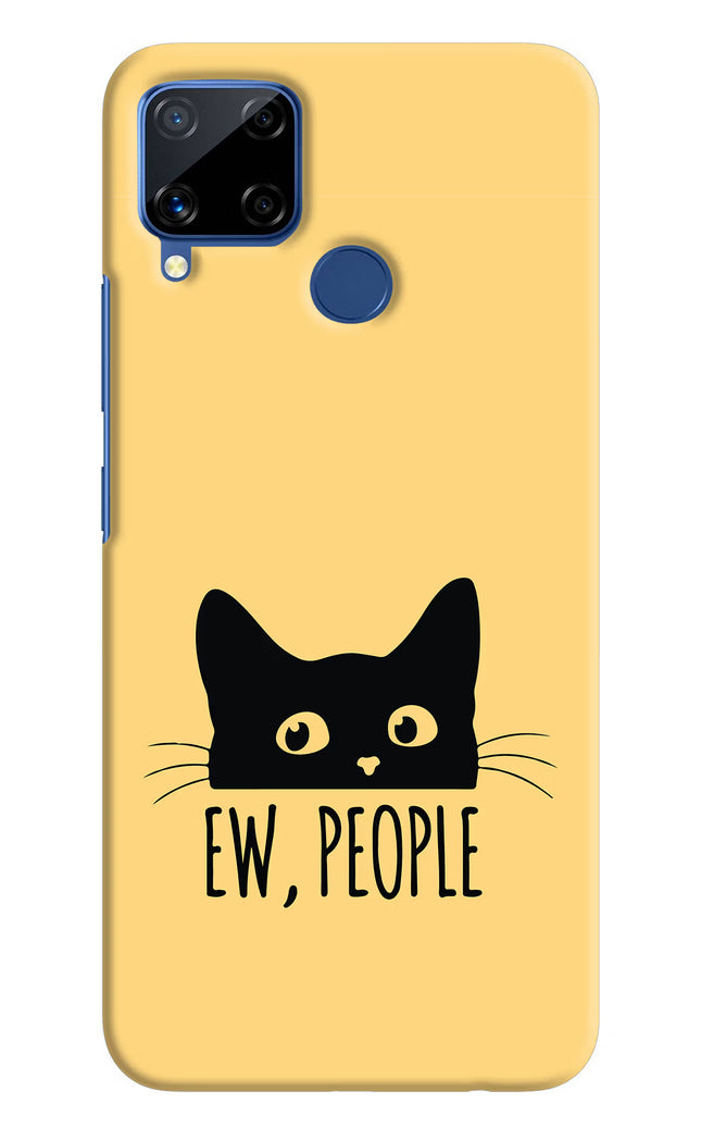Ew People Catitude Realme C15 Hard Case Back Cover by Casekaro