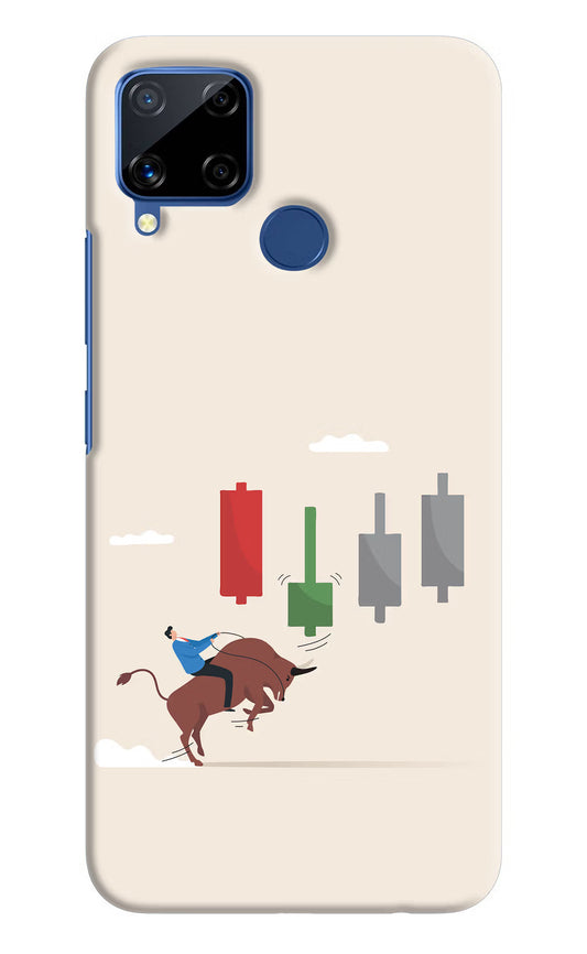 Bull Trading Momentum Realme C15 Hard Case Back Cover by Casekaro