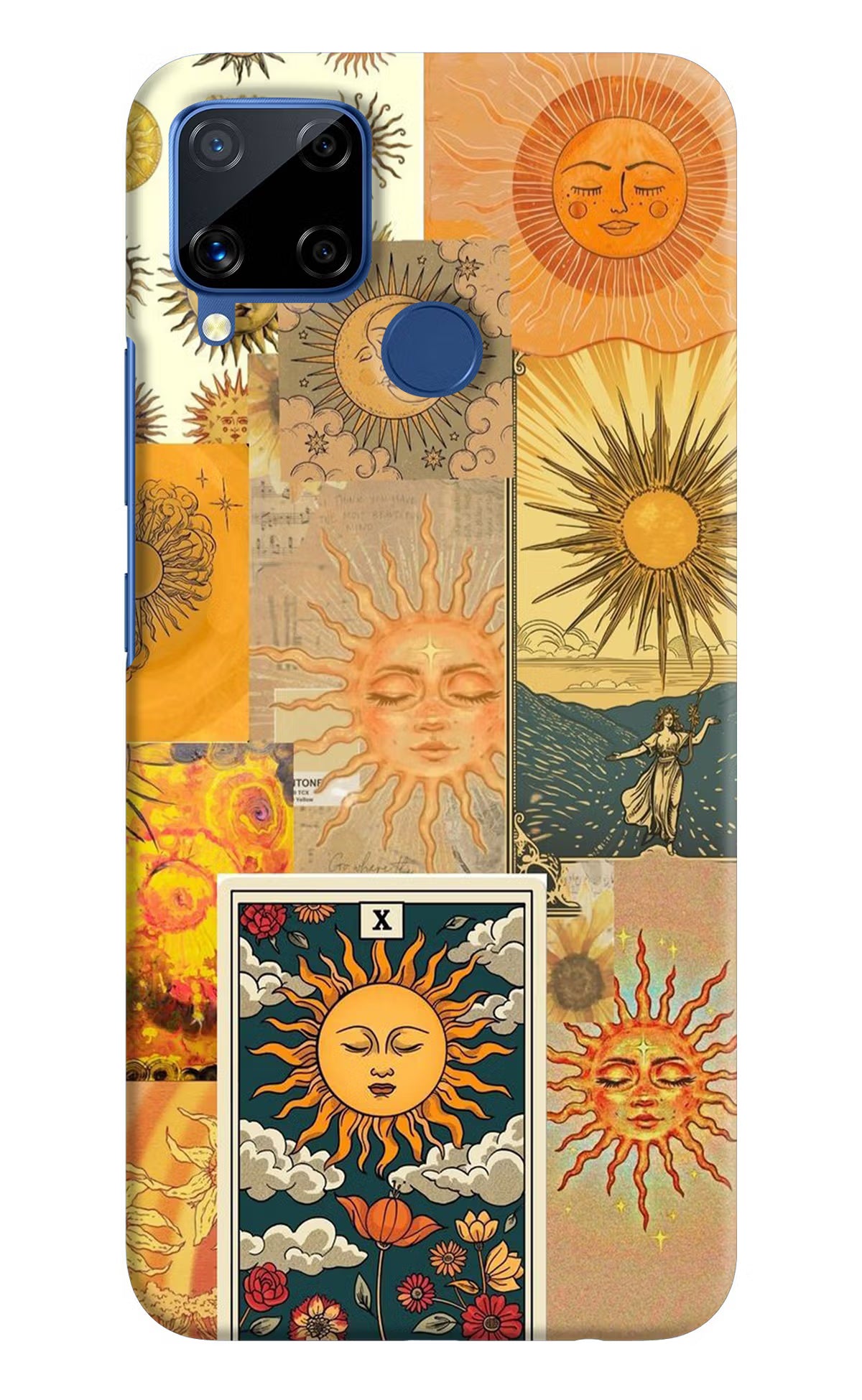Sun Realme C15 Hard Case Back Cover by Casekaro