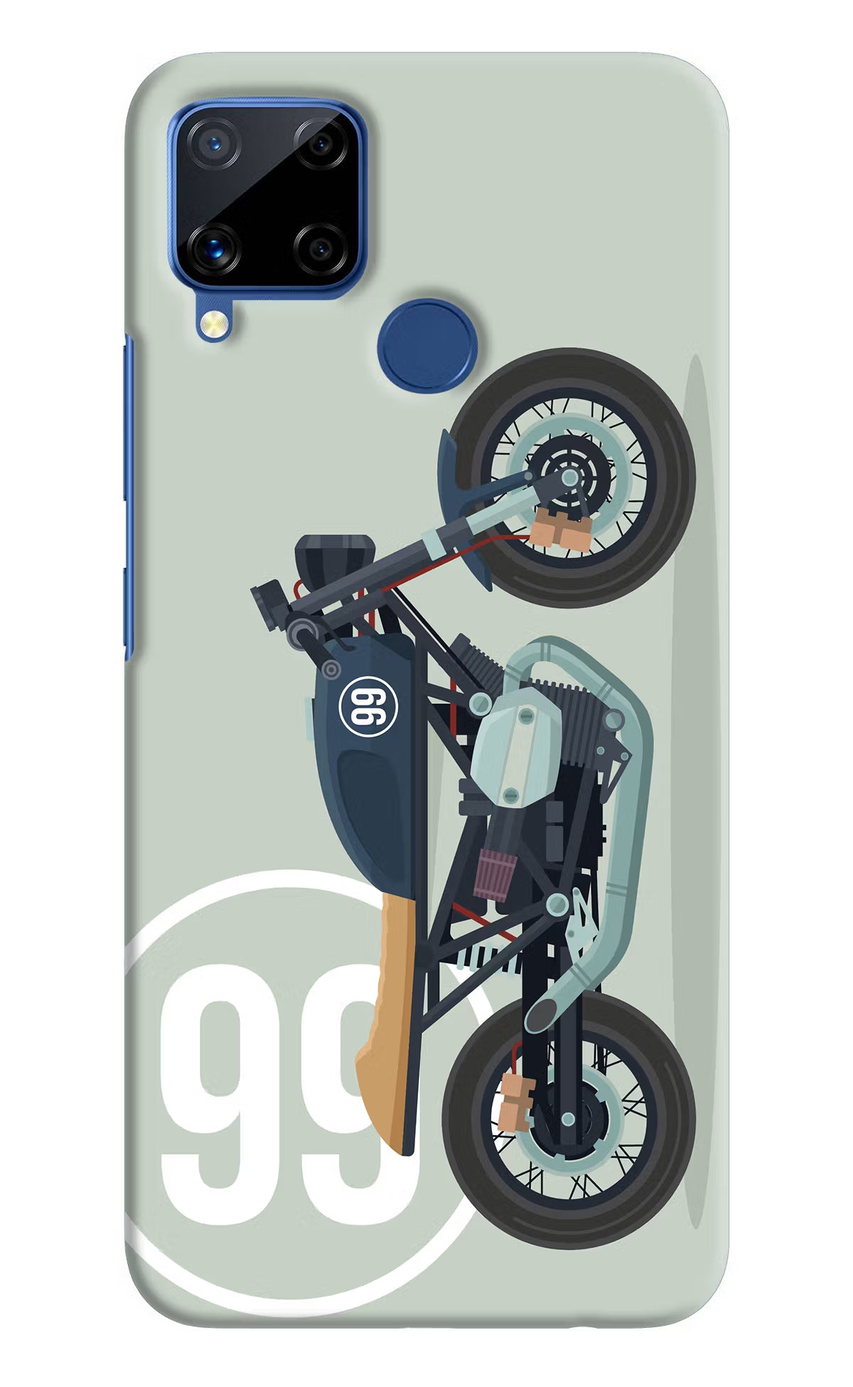 Classic Cafe Racer 99 Realme C15 Hard Case Back Cover by Casekaro