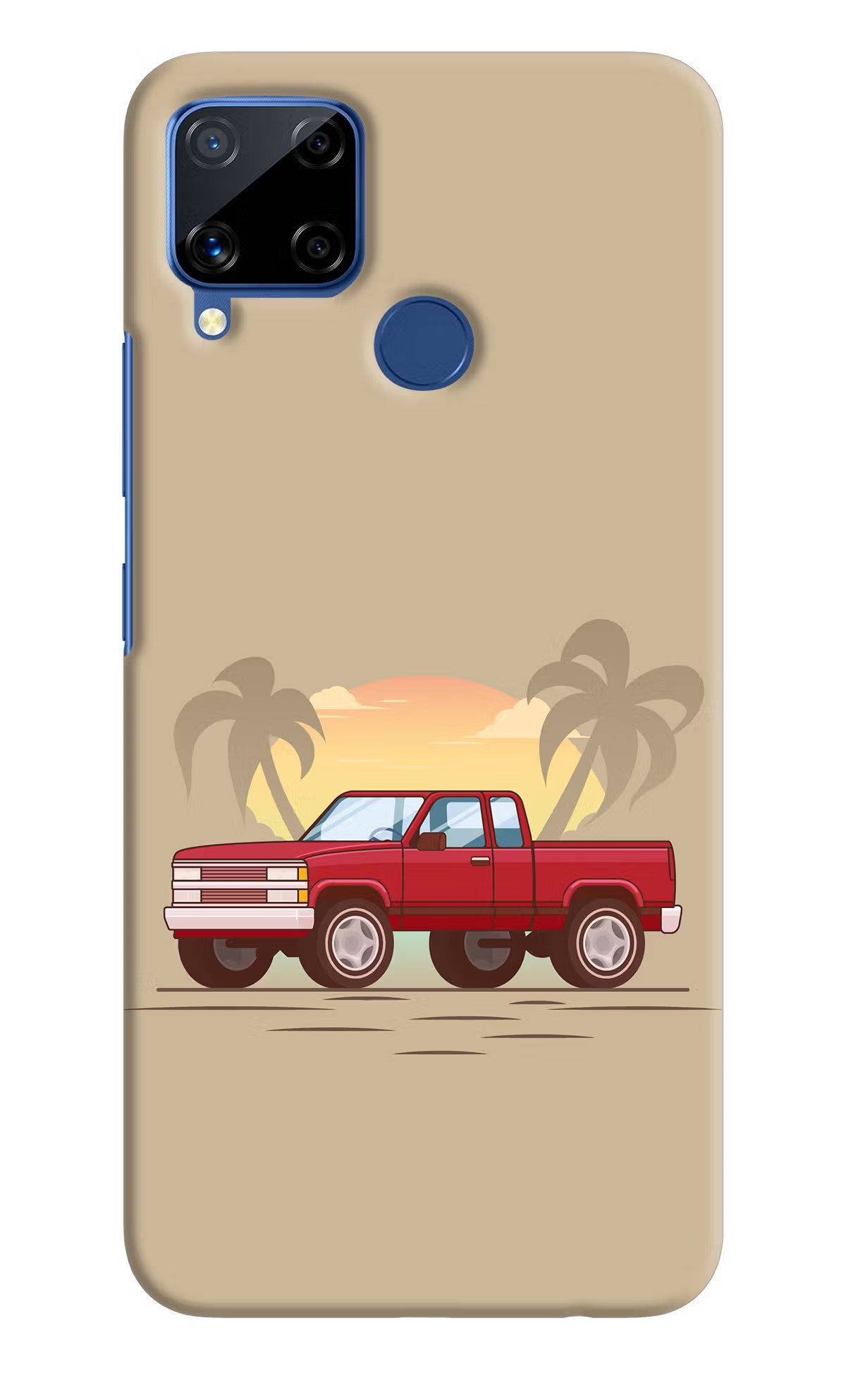 Desert Classic Drive Realme C15 Hard Case Back Cover by Casekaro