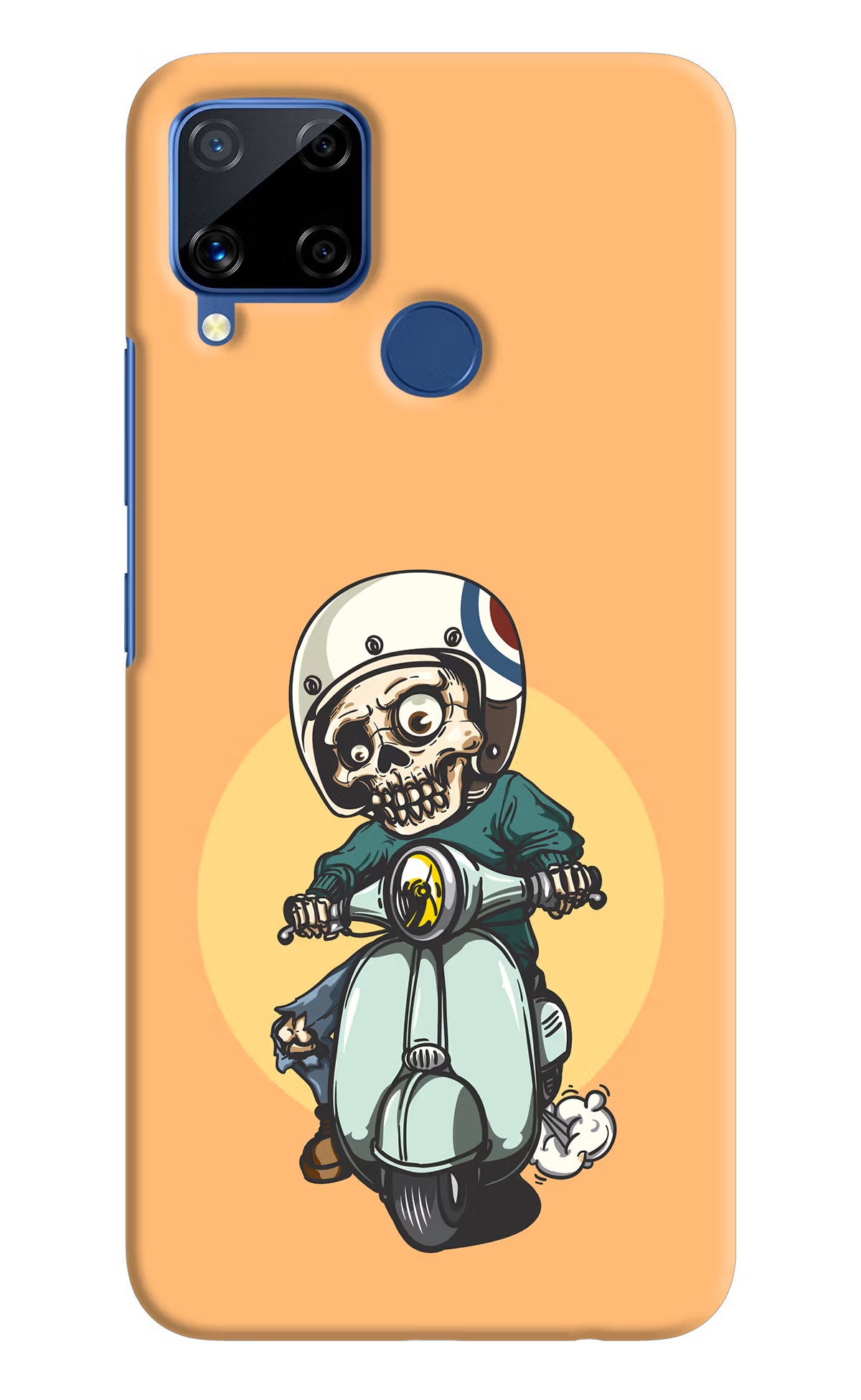 Undead Biker Realme C15 Hard Case Back Cover by Casekaro