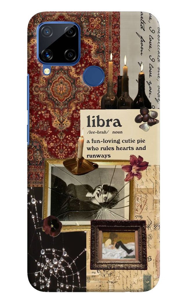 Libra Zodiac Realme C15 Hard Case Back Cover by Casekaro