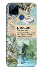 Pisces Zodiac Realme C15 Hard Case Back Cover by Casekaro