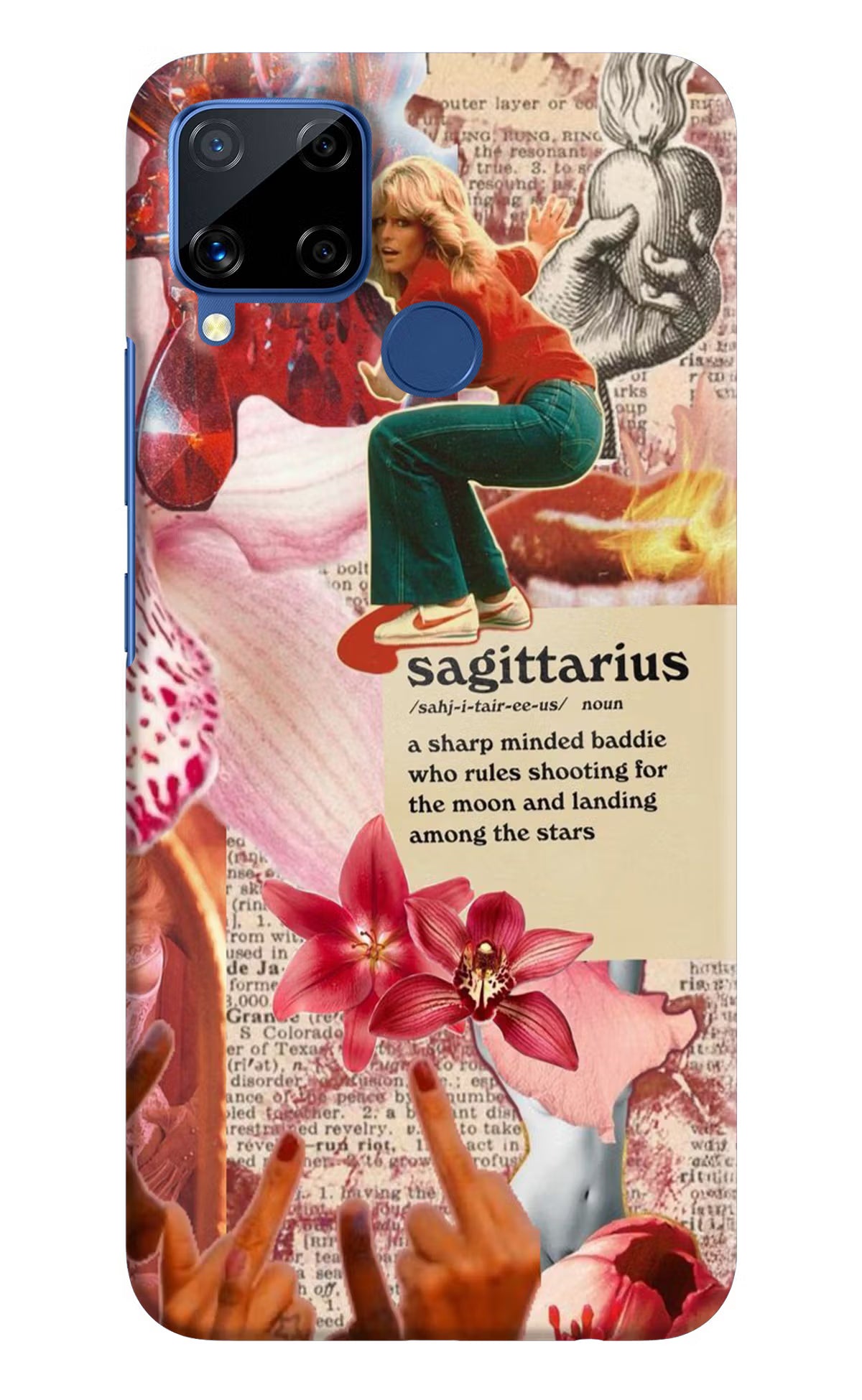 Sagittarius Zodiac Realme C15 Hard Case Back Cover by Casekaro