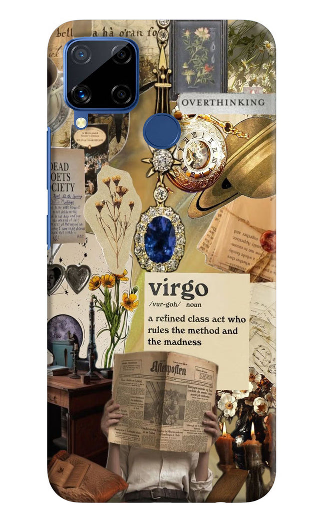 Virgo Zodiac Realme C15 Hard Case Back Cover by Casekaro