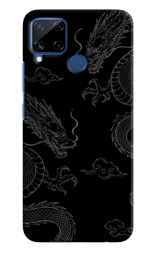 Twin Dragons Realme C15 Hard Case Back Cover by Casekaro