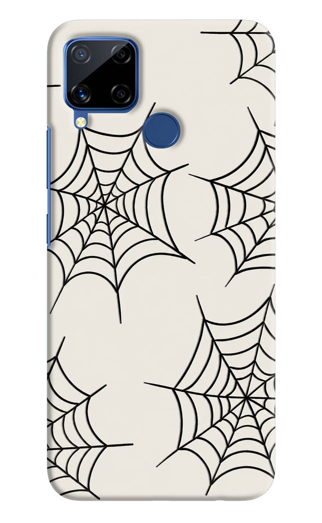 Spider Web Realme C15 Hard Case Back Cover by Casekaro