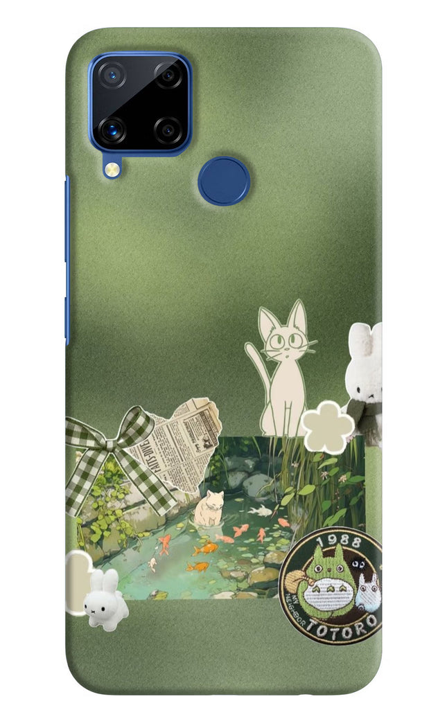 Aesthetic anime Realme C15 Hard Case Back Cover by Casekaro