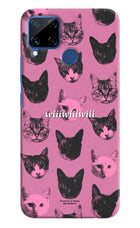 Pink Cats Realme C15 Hard Case Back Cover by Casekaro