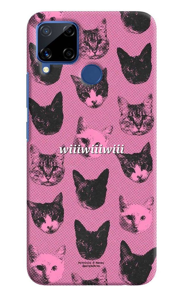 Pink Cats Realme C15 Hard Case Back Cover by Casekaro