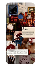 Zodiac Aries Realme C15 Hard Case Back Cover by Casekaro