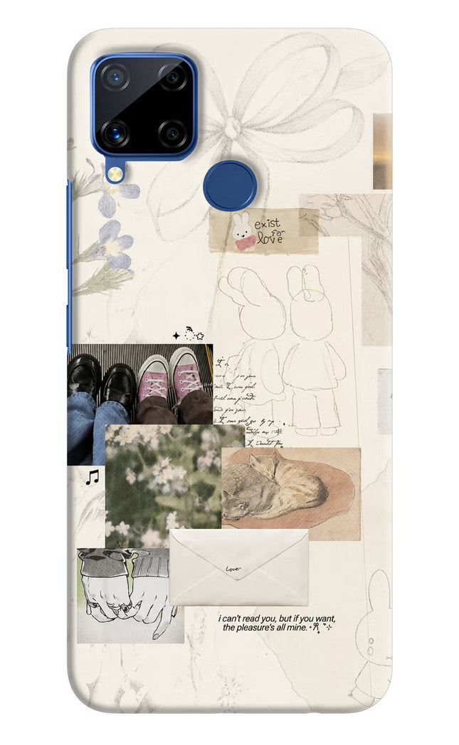 Soft Aesthetic Realme C15 Hard Case Back Cover by Casekaro