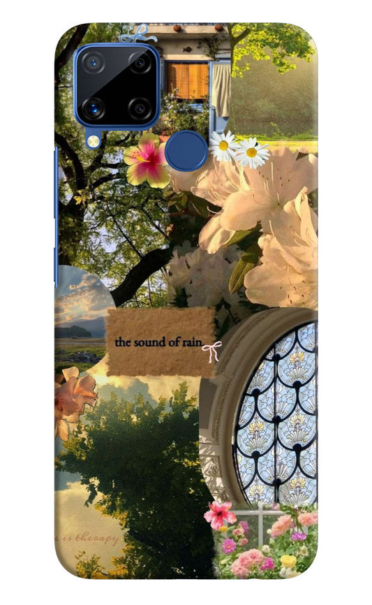 Rain Realme C15 Hard Case Back Cover by Casekaro