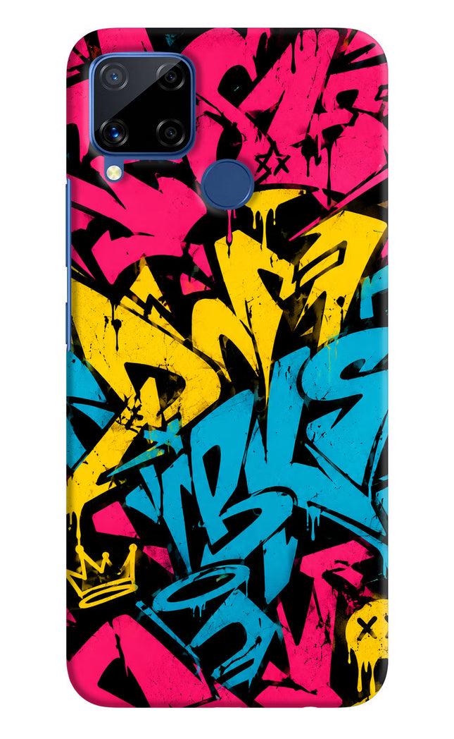 Graffiti Vibe Realme C15 Hard Case Back Cover by Casekaro