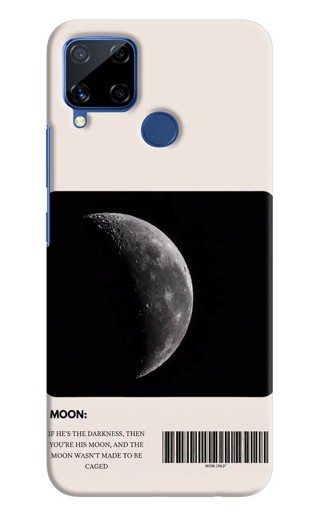 Moon Phase Realme C15 Hard Case Back Cover by Casekaro