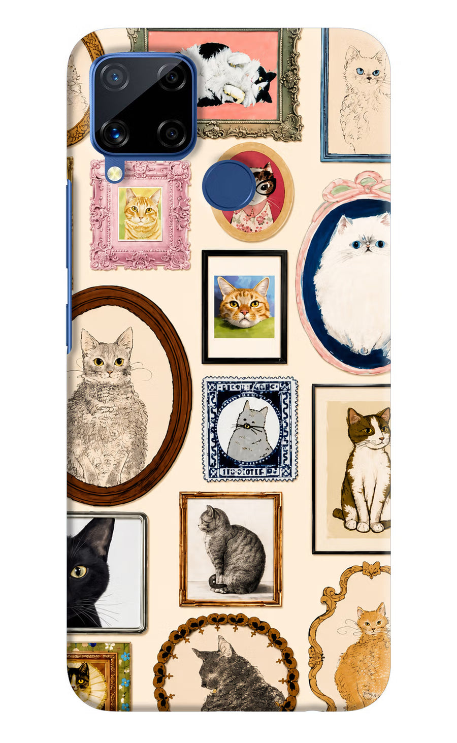 Mirror Cats Realme C15 Back Cover, Hard case