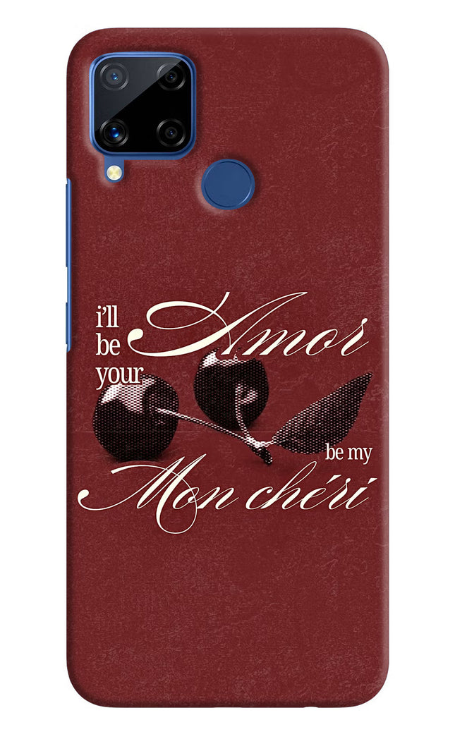 Velvet Cherry Realme C15 Hard Case Back Cover by Casekaro