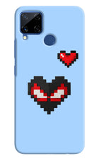Peter Heart Realme C15 Hard Case Back Cover by Casekaro