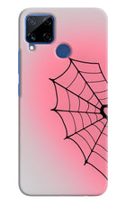 Pink Web Realme C15 Hard Case Back Cover by Casekaro