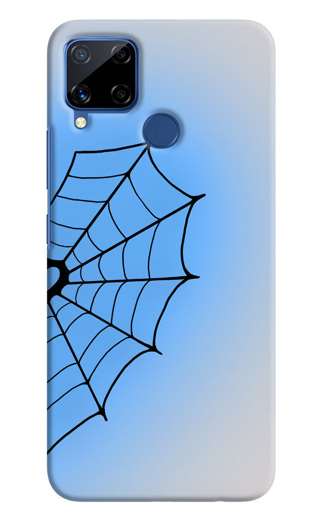 Blue Web Realme C15 Hard Case Back Cover by Casekaro