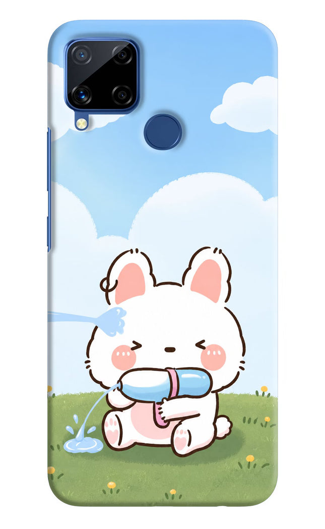 Bunny Treat Realme C15 Hard Case Back Cover by Casekaro