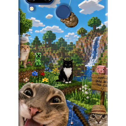 Minecraft Cat Chaos Realme C15 Hard Case Back Cover by Casekaro