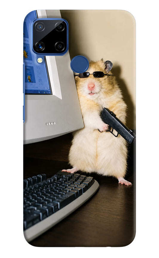 Hacker Hamster Realme C15 Hard Case Back Cover by Casekaro