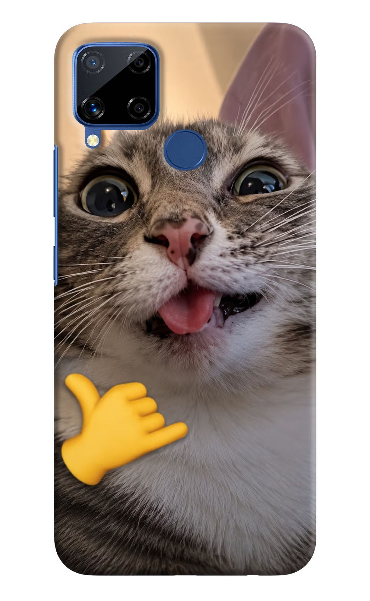 Silly Cat Call Realme C15 Back Cover