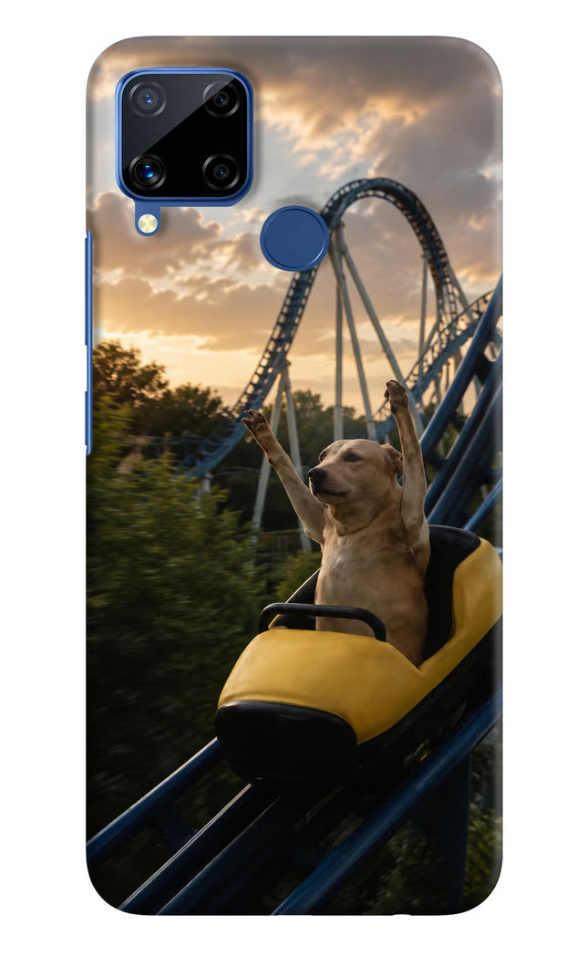 Rollercoaster Dog Realme C15 Hard Case Back Cover by Casekaro