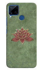 Lotus Grace Realme C15 Hard Case Back Cover by Casekaro