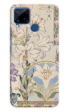 White Lily Realme C15 Hard Case Back Cover by Casekaro