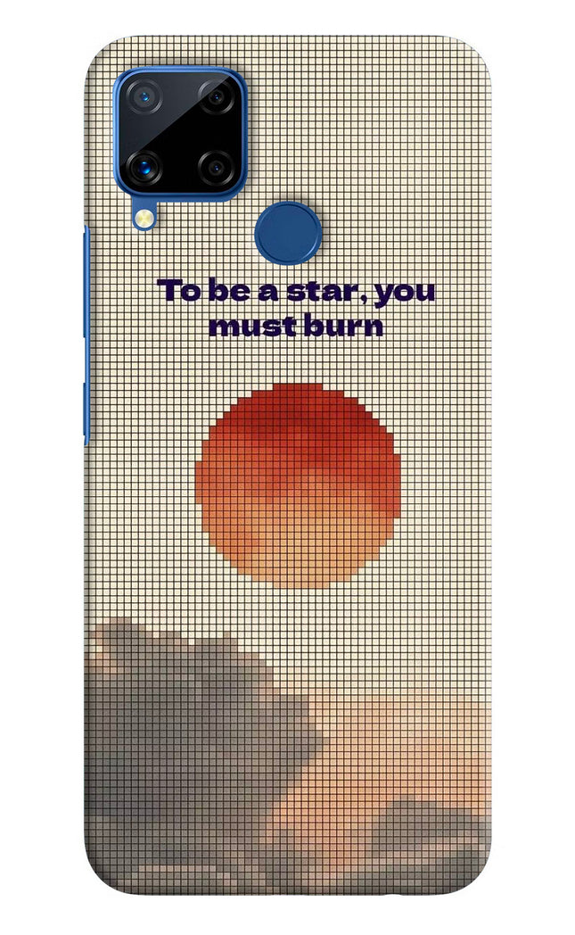 Pixel Sun Realme C15 Hard Case Back Cover by Casekaro