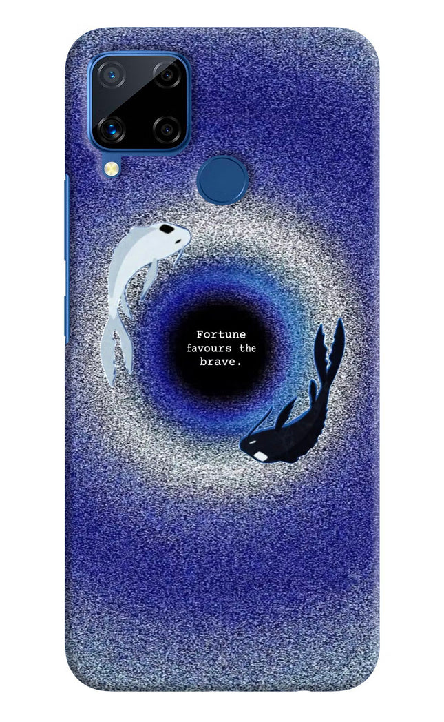 Dark Koi Realme C15 Hard Case Back Cover by Casekaro